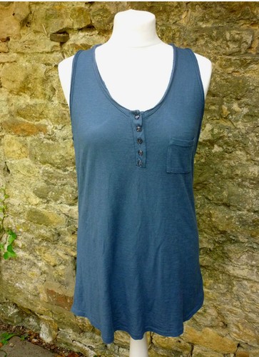Navy blue vest racerback - racerback, n