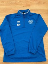 Small Mens QPR Queens Park Rangers Football 1/4 Zip Casual Top Jacket errea