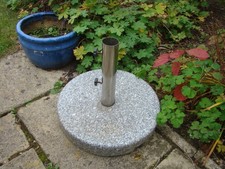 Very Heavy Thick Granite Steel Garden Parasol Base Sunshade Umbrella Base Stand