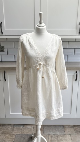 Zara cream linen - zara, shift