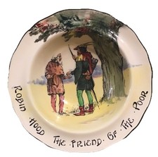 Royal Doulton Under The Greenwood Tree ROBIN HOOD THE FRIEND OF THE POOR Bowl