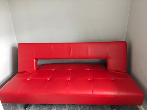 Dwell red faux leather - red,
