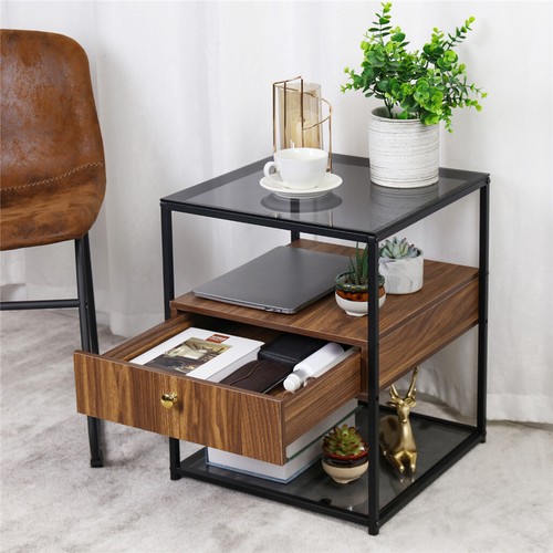 Tempered glass bedside end - glass,