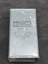 Vintage Plessey Visconol Capacitor 8uf 600v 400v 20% #2