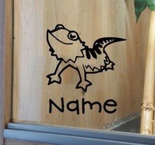 **  Bearded Dragon Customised Vivarium Decal Sticker **