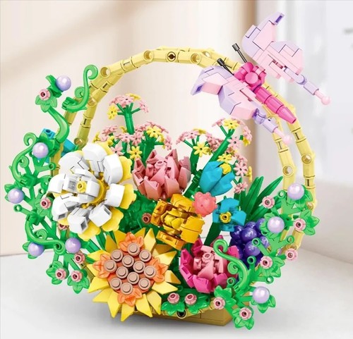 Flower bouquet building set - flower,