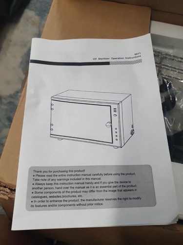 Sterilizer cabinet model - uv, (model