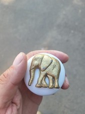 indian elephant  Brass Cabinet Knob Drawer Handle Pull Old Cupboard Antique chic