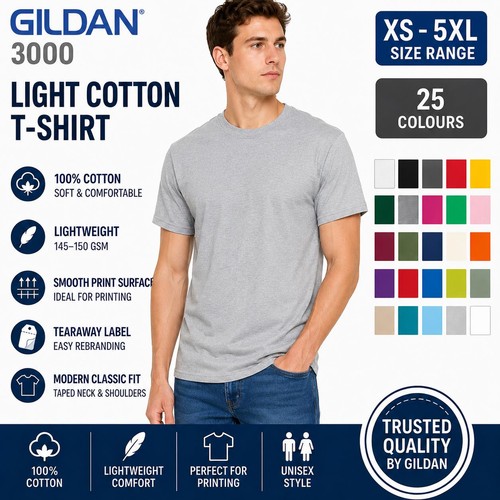 Gildan light cotton - light,