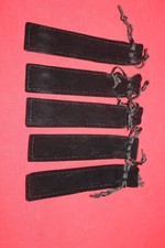 10 black velvet pen sleeves
