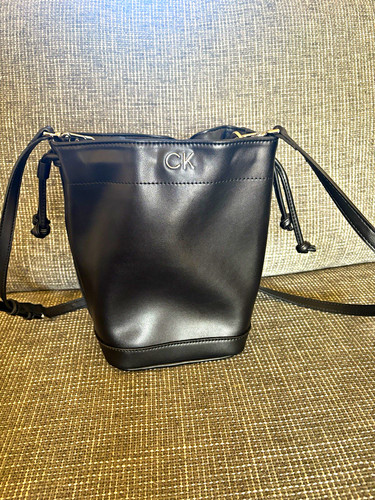 Calvin klein black leather - klein, pu