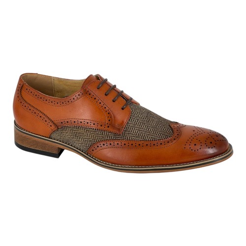 Mens goor leather brogue - goor,
