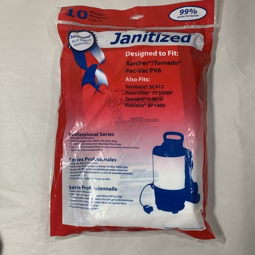 Janitized vacuum bags - 10,