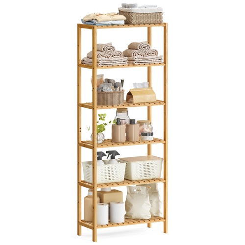 Bamboo storage shelf - shelf, tier