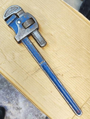 Record stillson pipe - stillson,