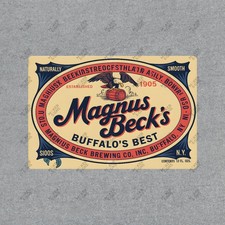 Vintage Magnus Becks Beer Sign