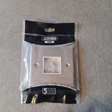 Selectric 2 Light switch Cover .Module Aperture Plate Satin Chrome