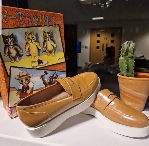 Troupe wedge tan - loafers, uk