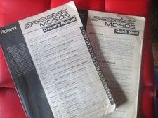 Roland MC-505 GROOVEBOX   Original Owners Manual AND  Quick Start Guide