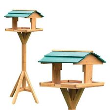 TRADITIONAL WOODEN BIRD TABLE