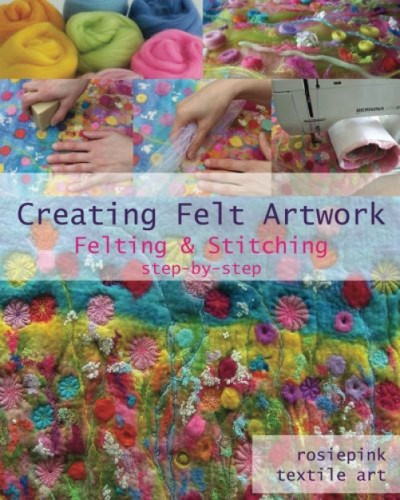 Creating felt artwork felting - felt,