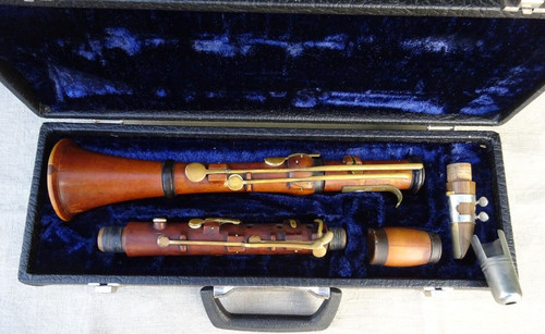 Vintage boxwood clarinet - boxwood,