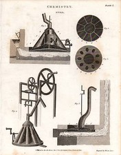 1802 DATED PRINT ~ CHEMISTRY ~ STILL EQUIPMENT APPARATUS 