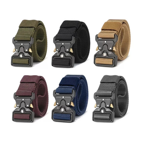 Quick release work belt - release,