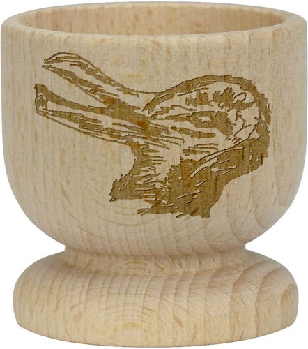 Duck rabbit wooden egg - 'duck,