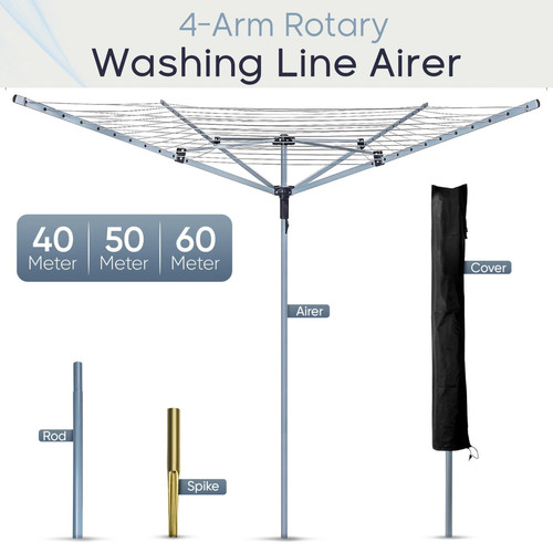 60m foldable rotary - 60m, airer