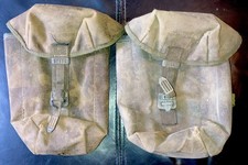 Pouch x2 DPM PLCE Webbing Canteen bargain as faded but complete & working 