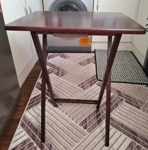 Wooden folding tray table - tv,