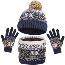 AOTOW Boys Hat Scarf and