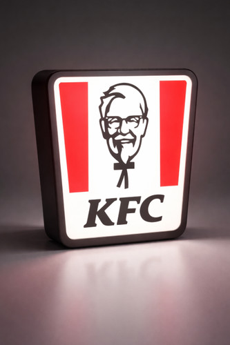 Kfc led neon lightbox - led, light