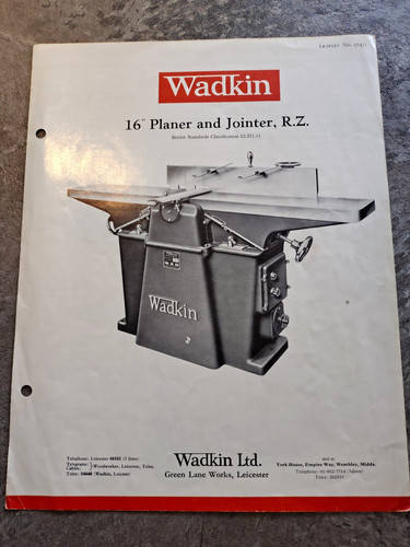 Wadkin 16in planer jointer - 16in,