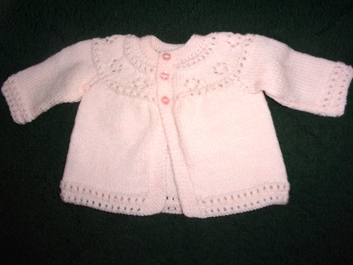 Lovely hand knitted matinee - hand,