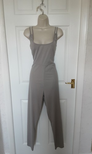 Jumpsuit grey rib - jumpsuit,,