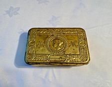 WW1 1914 Christmas Tobacco Tin - Gift to the troops from Princess Mary with card