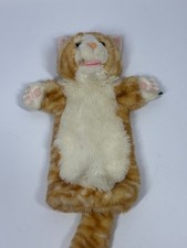 The Puppet Company Full Bodied 15”  Ginger White Cat Hand Glove Puppet Plush
