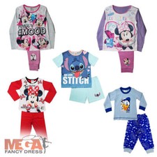 Official Disney Pyjamas Girls Character Nightwear Kids Toddler 6 Mths - 12 Years