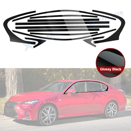 Set glossy black vinyl window - black,