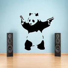 Large Banksy Panda Graffiti Wall Sticker Vinyl Decal Transfer Graphic Bedroom