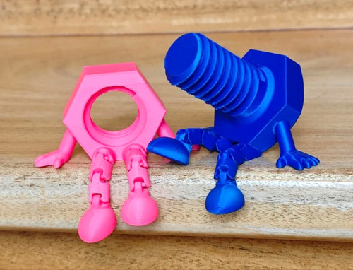 Articulated bolt and nut - bolt,