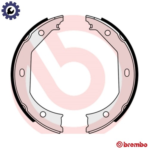 Brake shoe set parking - brake, s