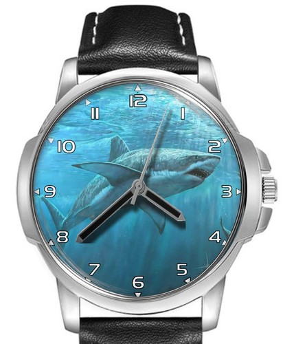 Shark deep waters - waters, leather