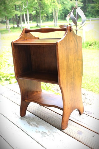 Vintage wooden table magazine - vintage,wooden, table,magazine