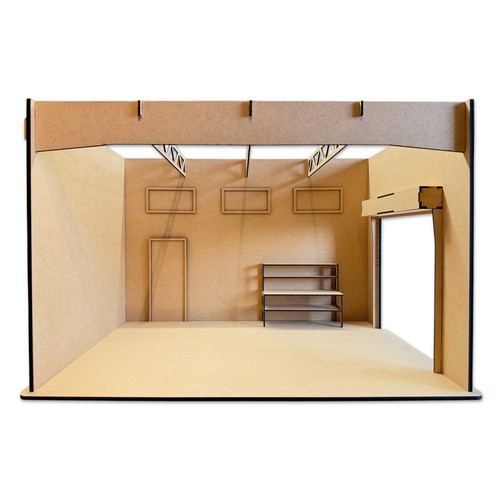 Scale garage compact - 1:10, kit