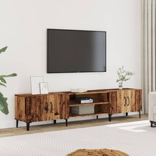 Modern Wooden Low Wide TV Tele