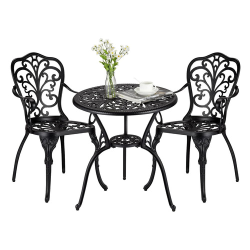 Luxury cast aluminium bistro - aluminium,