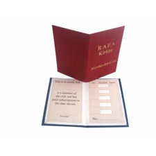 100 CLUB MEMBERSHIP CARDS - Club Name Printed In Gold Blocking